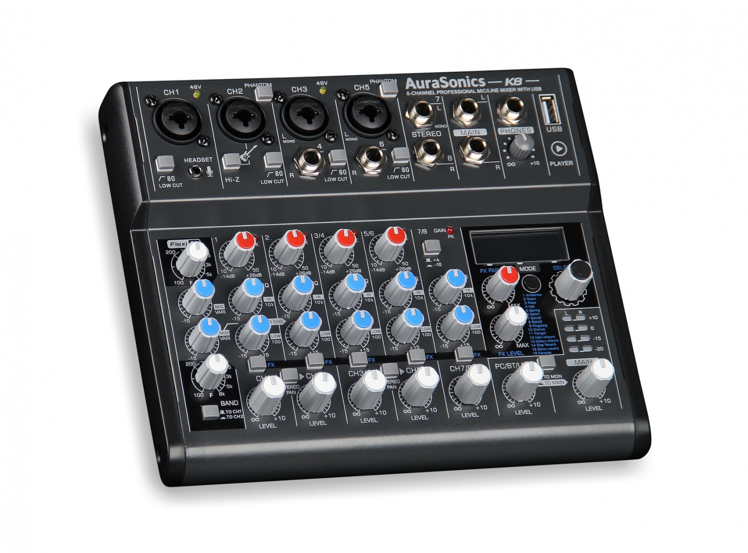 AuraSonics K8 компактный микшерный пульт в Башкортостане