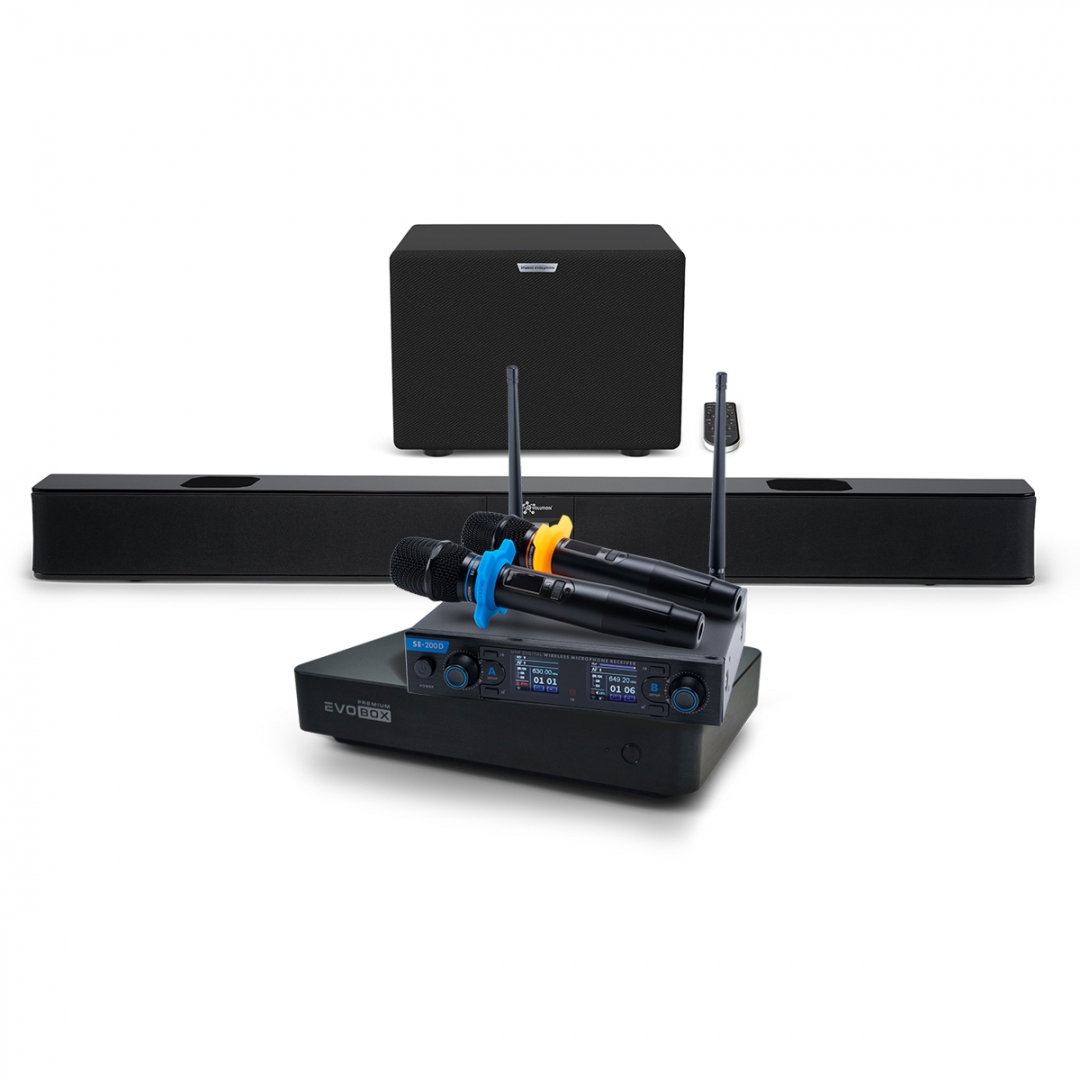 Hi-End караоке-система EVOBOX Premium + EvoSoundBar (саундбар с караоке) в Башкортостане