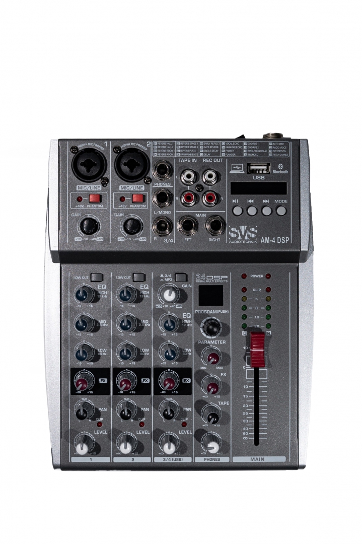 SVS Audiotechnik mixers AM-4 DSP Аналоговый микшерный пульт, 4-канала в Башкортостане