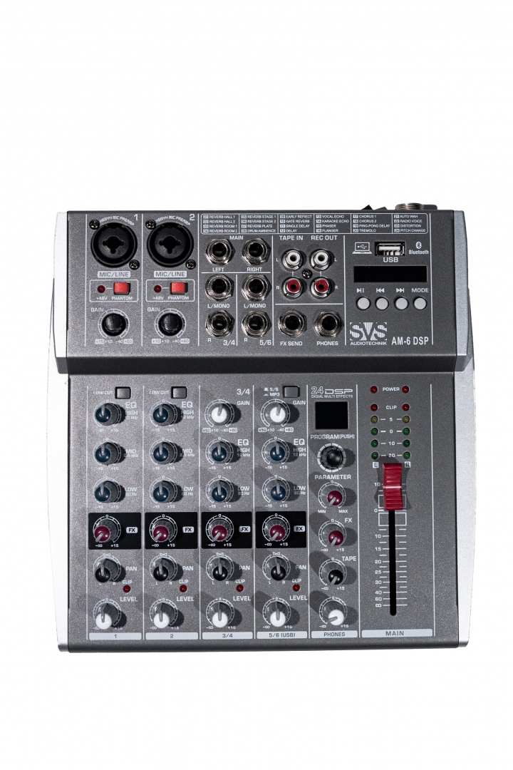 SVS Audiotechnik mixers AM-6 DSP Микшерный пульт аналоговый, 6-канальный SVS Audiotechnik mixers в Башкортостане