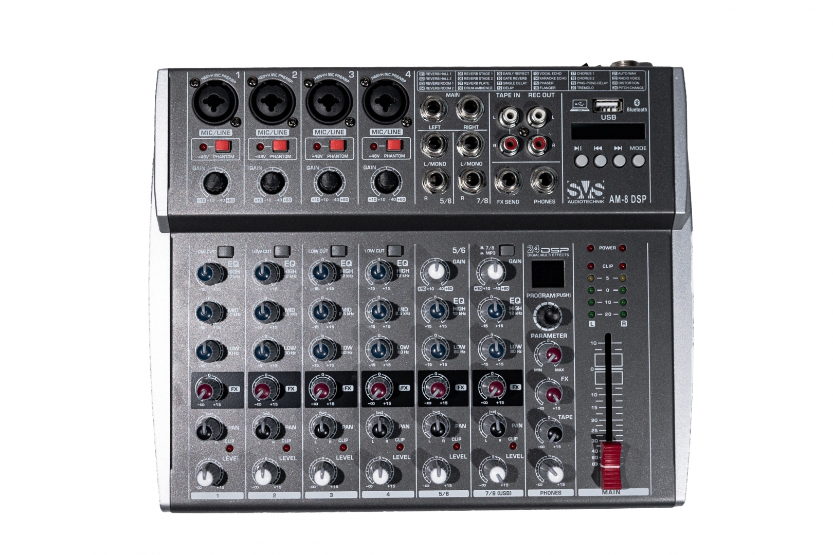 SVS Audiotechnik mixers AM-8 DSP Микшерный пульт аналоговый, 8-канальный в Башкортостане